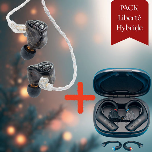 Pack Liberté Hybride: KZ Zar + TRN BT20 Pro modules bluetooth